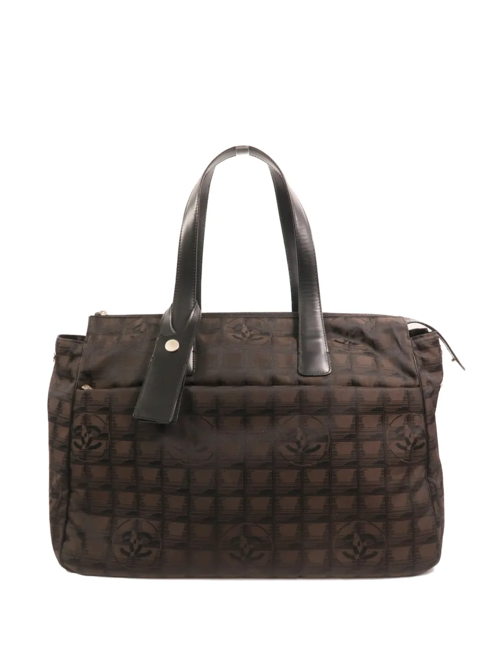 CHANEL Pre-Owned CC logo-print shoulder bag - Marrone