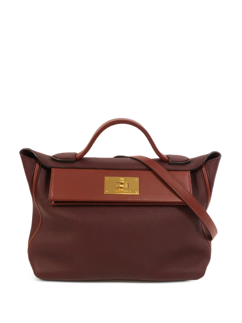 Hermès Pre-Owned 24/24 leather tote bag - Rosso