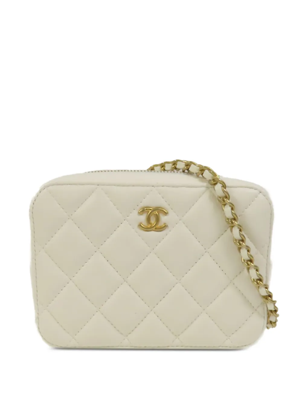 CHANEL Pre-Owned CC quilted shoulder bag - Bianco