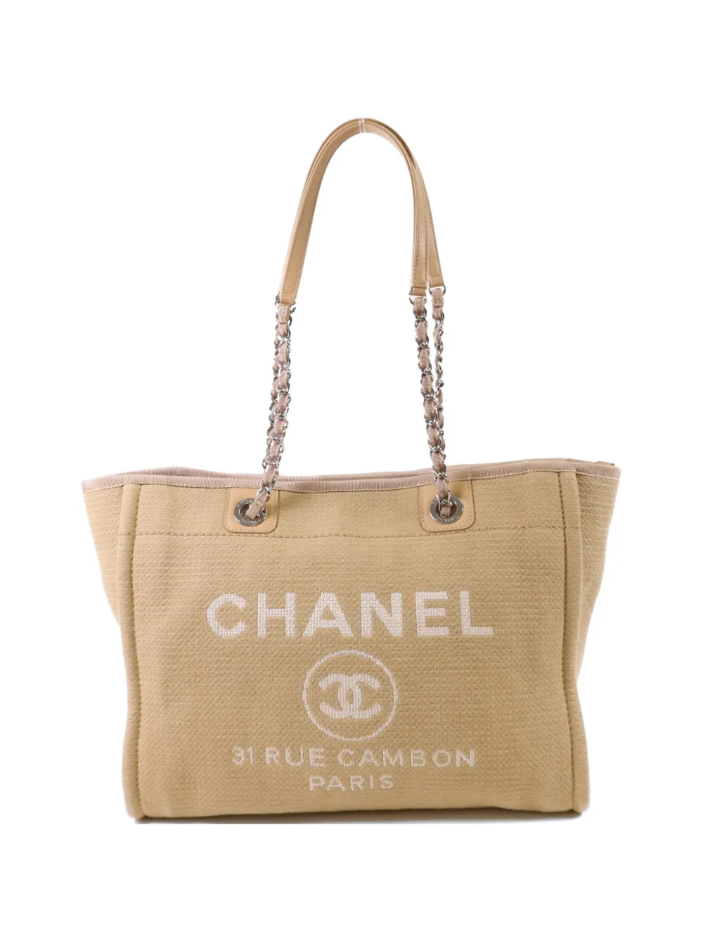 CHANEL Pre-Owned CC Deauville tote bag - Toni neutri