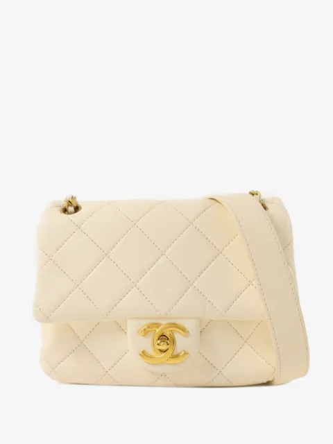 CHANEL Pre-Owned CC turn-lock quilted calfskin shoulder bag