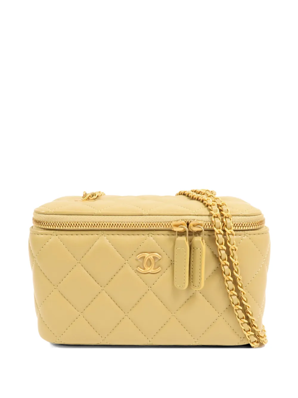 CHANEL Pre-Owned CC quilted shoulder bag - Neutrals