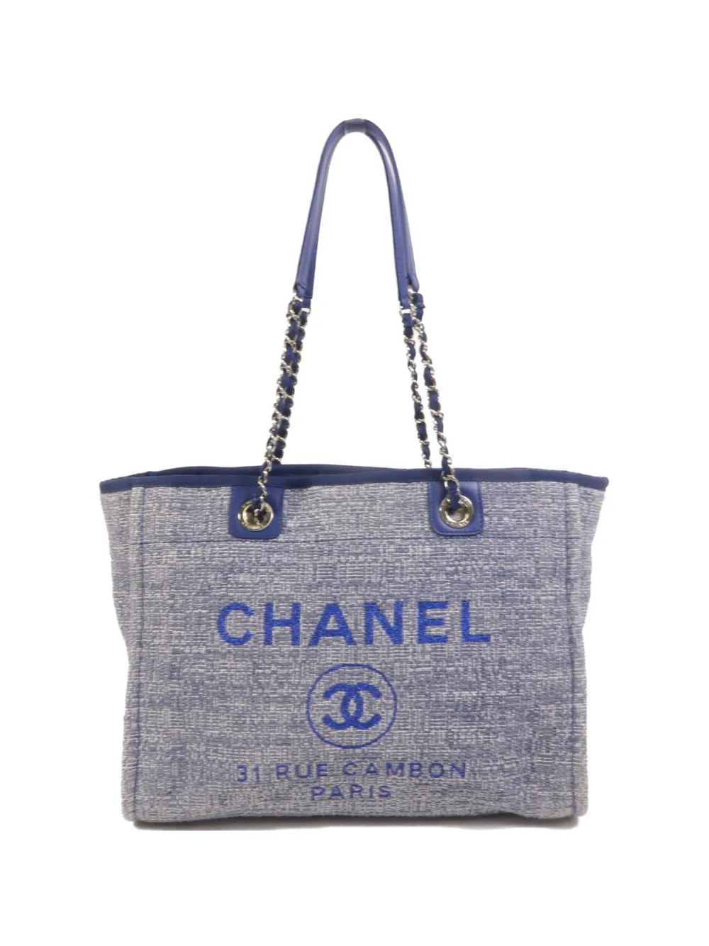 CHANEL Pre-Owned MM Deauville CC shoulder bag - Blue