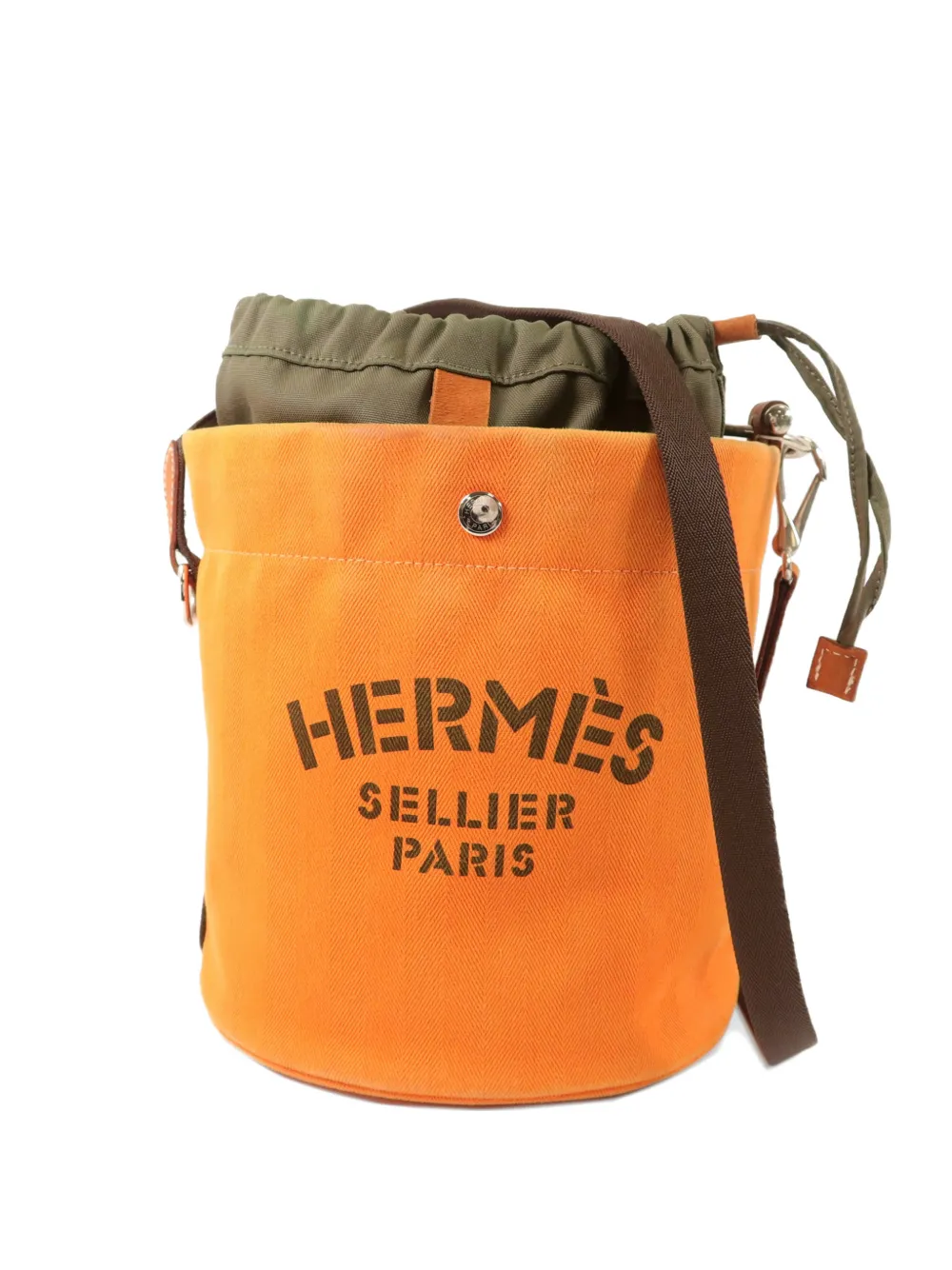Hermès Pre-Owned Sac De Pansage Grooming bucket bucket bag - Orange
