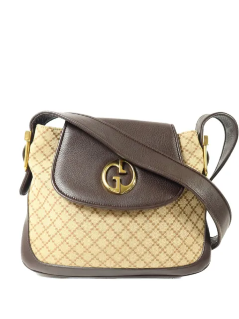 Gucci Pre-Owned GG Interlocking canvas shoulder bag