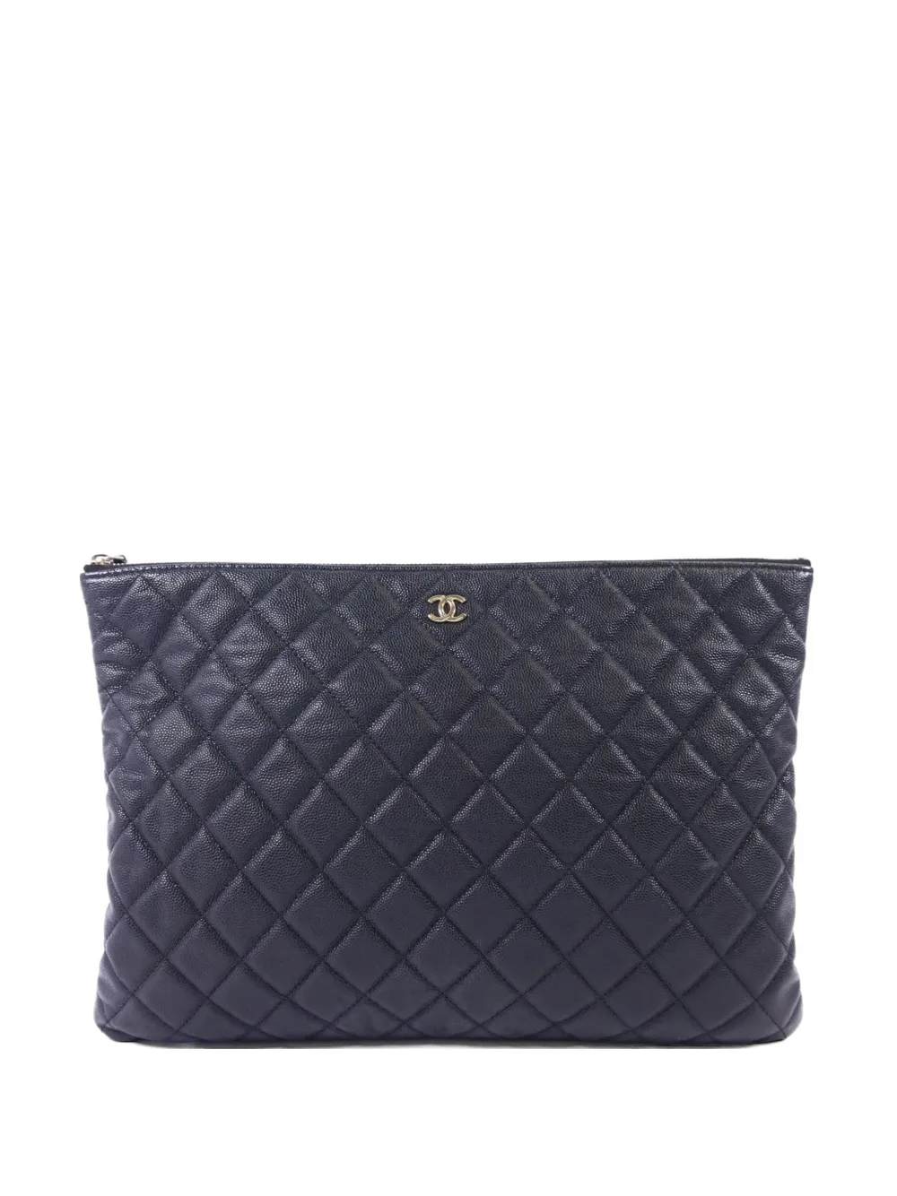 CHANEL Pre-Owned Classic quilted CC pouch tote bag - Blu