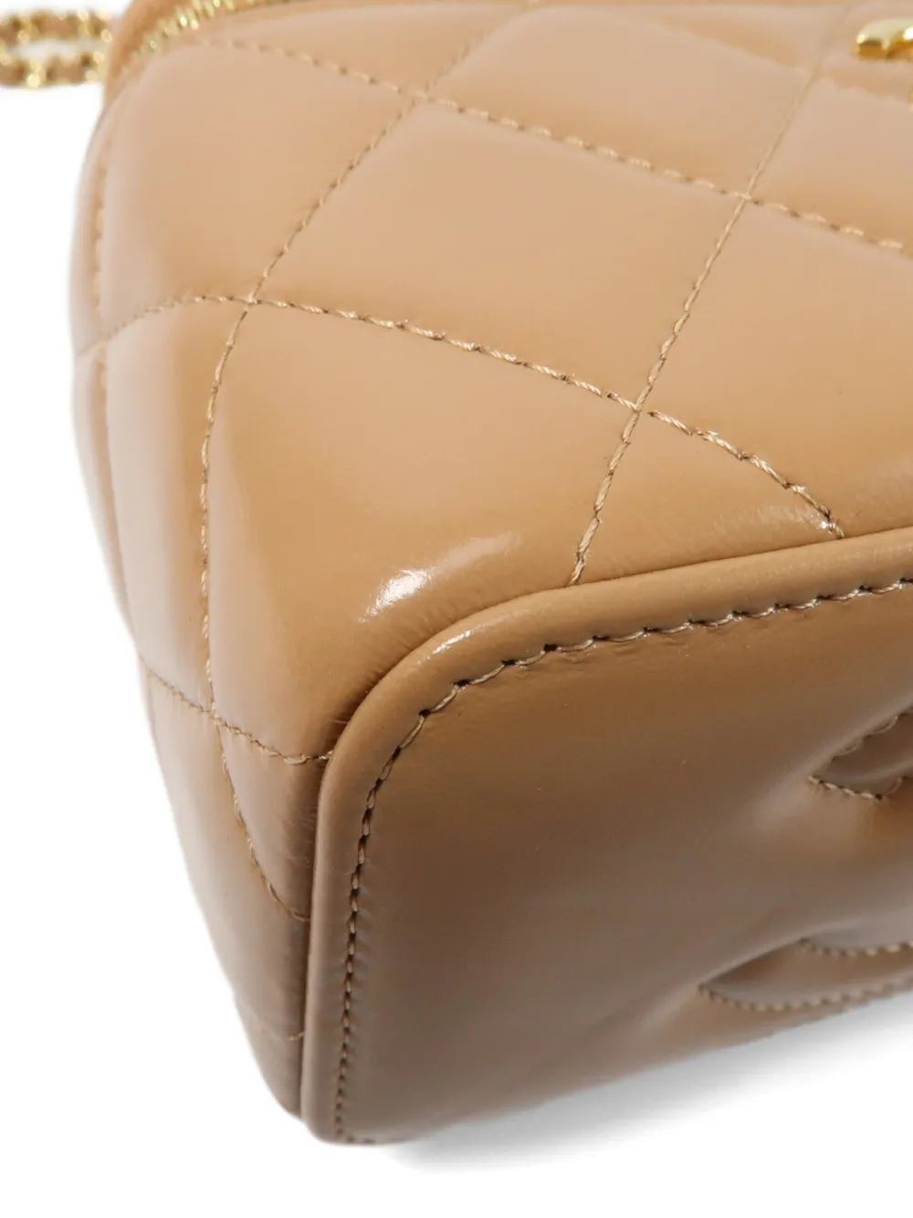 CHANEL Pre-Owned Vanity CC shopper met draaislot Beige