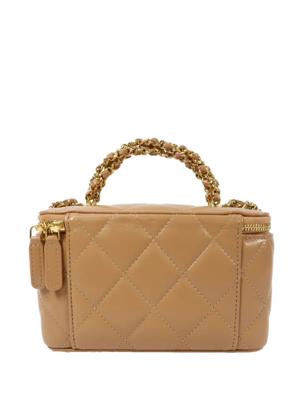 CHANEL Pre-Owned Vanity CC shopper met draaislot Beige