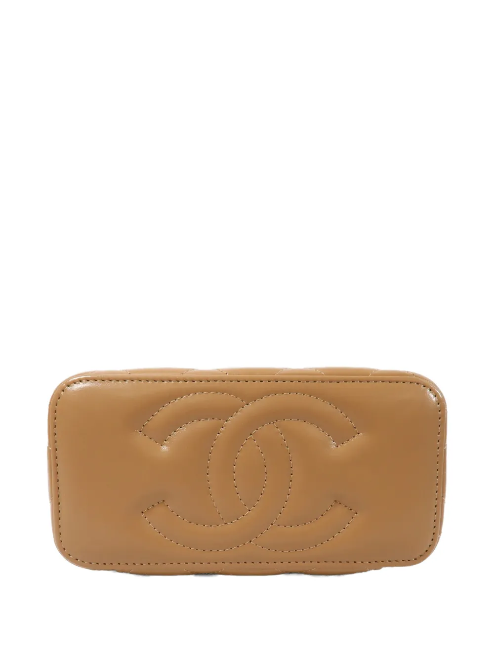 CHANEL Pre-Owned Vanity CC shopper met draaislot Beige