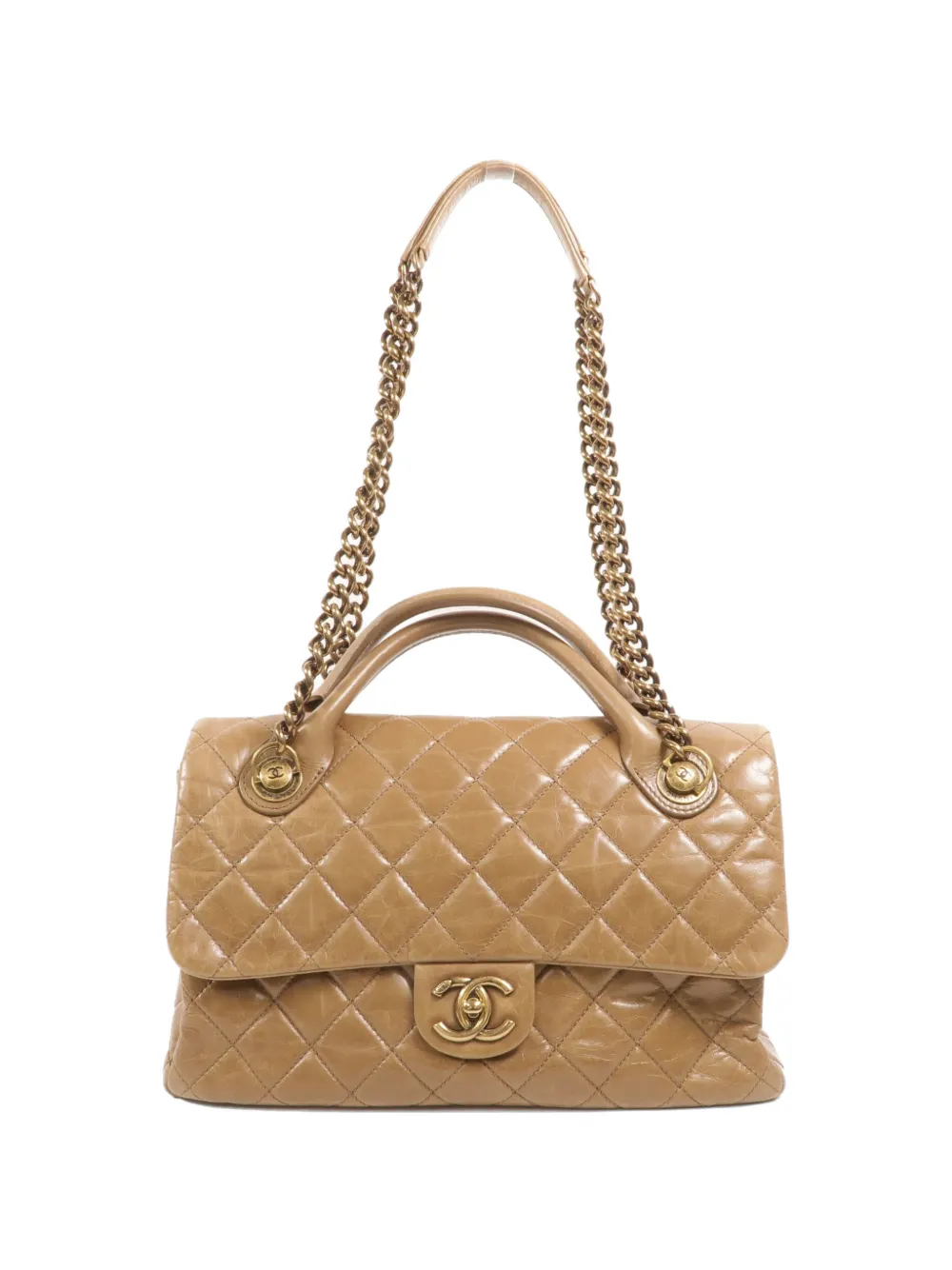 CHANEL Pre-Owned CC turn-lock shoulder bag - Toni neutri
