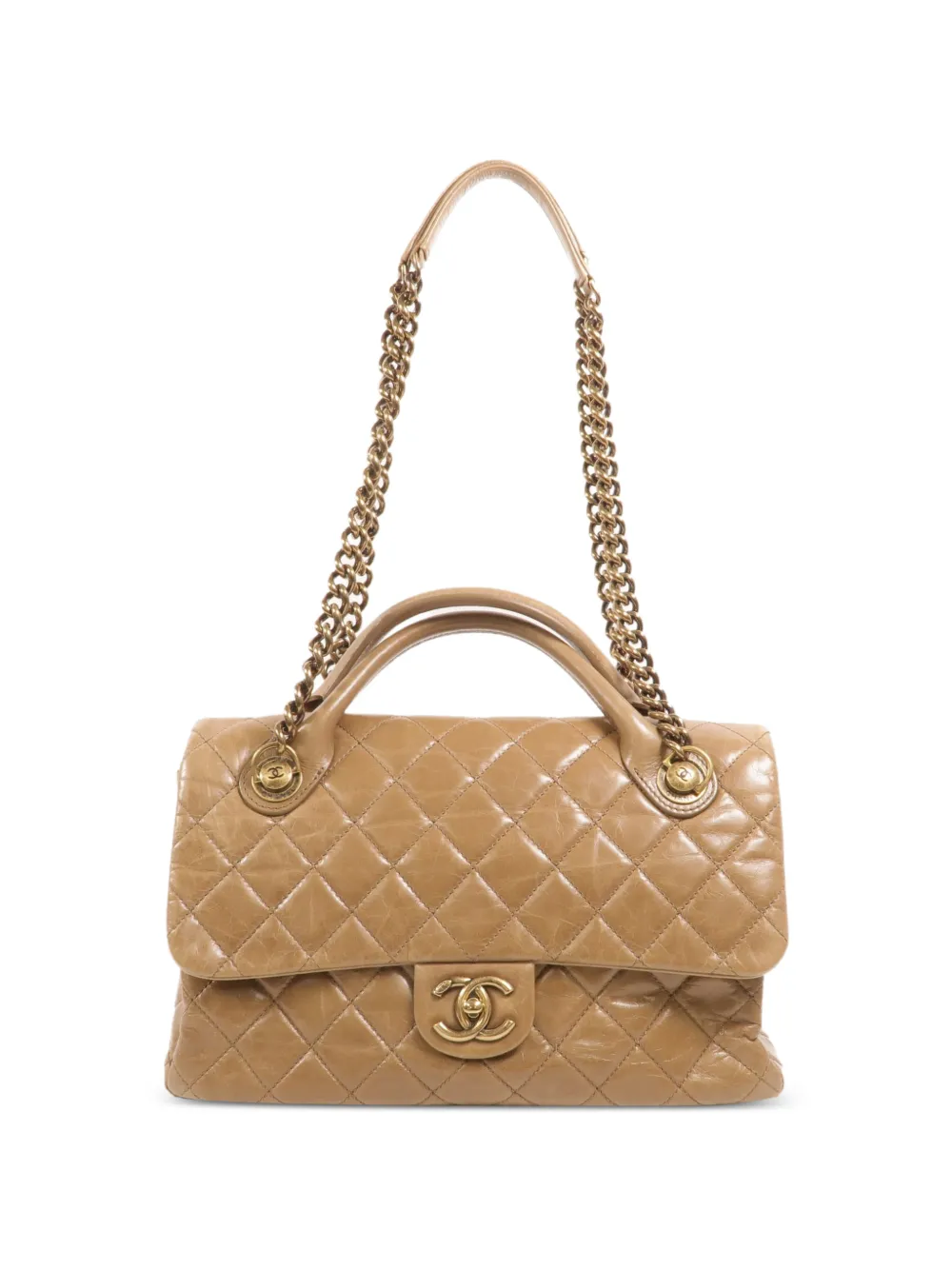 CHANEL Pre-Owned CC turn-lock shoulder bag - Toni neutri