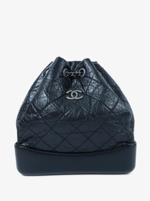 CHANEL Pre-Owned sac à dos Gabrielle en cuir à logo CC