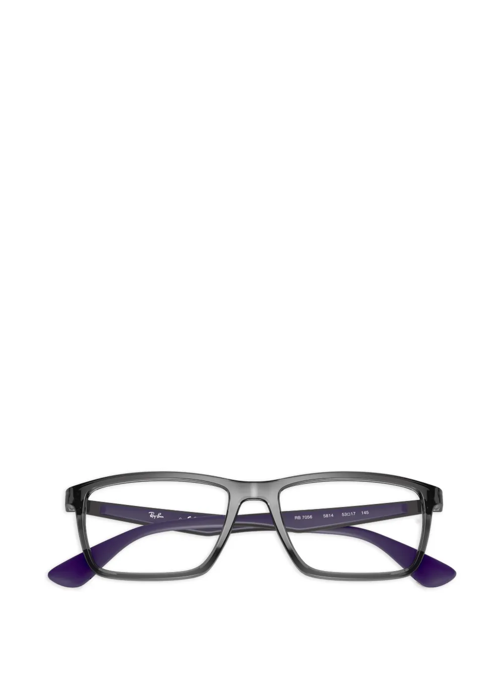Ray-Ban Bril met rechthoekig montuur Grijs