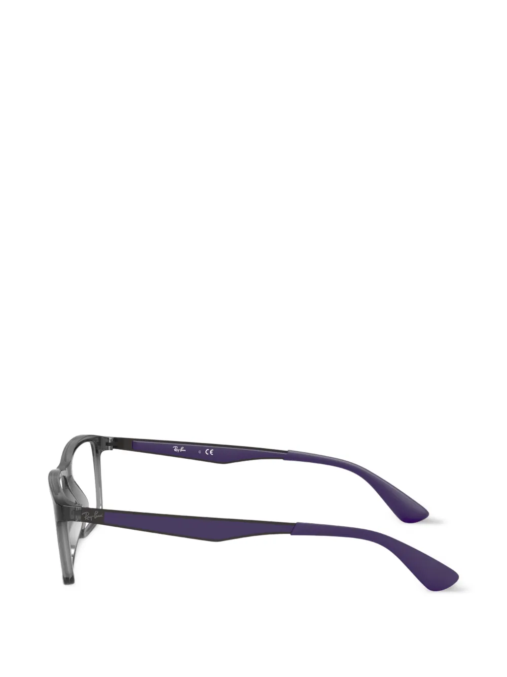 Ray-Ban Bril met rechthoekig montuur Grijs
