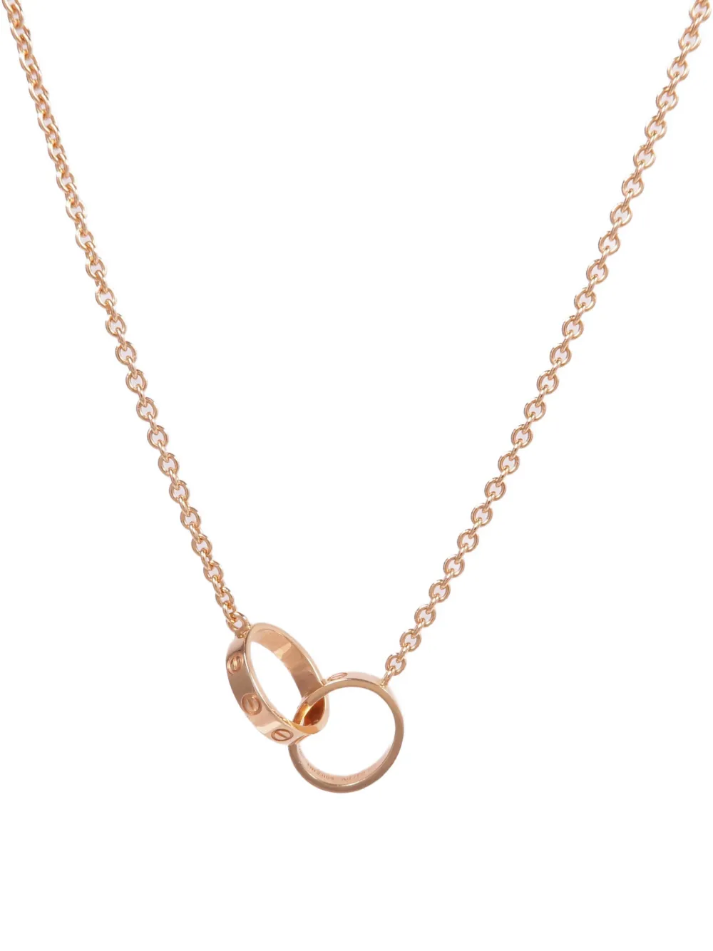 Pre-owned Cartier Love Necklace In Pink