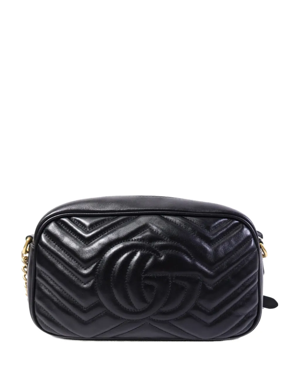 Gucci Pre-Owned GG Marmont leather shoulder bag - Nero