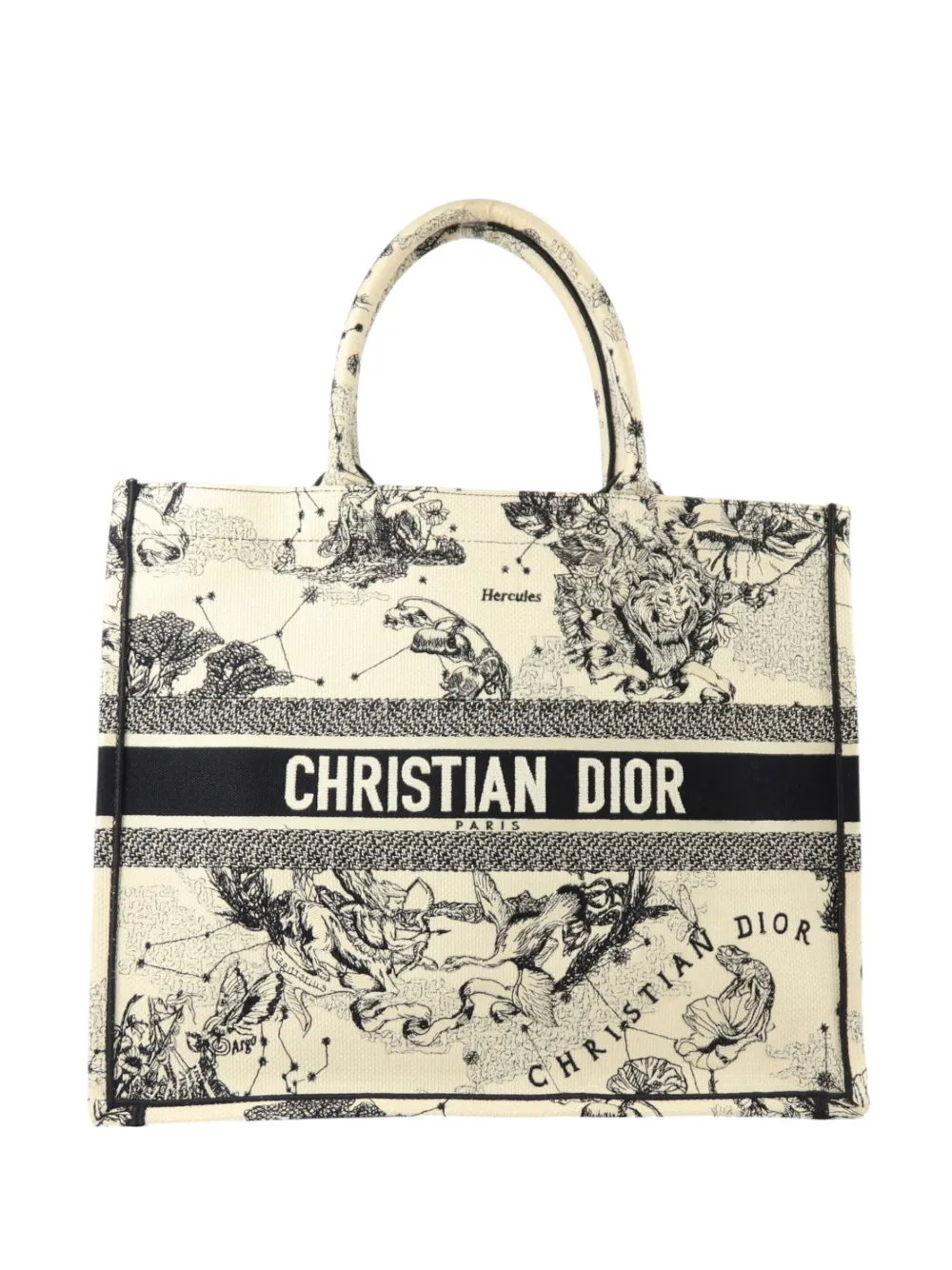 Christian Dior Pre-Owned large Book Tote canvas tote bag - Toni neutri