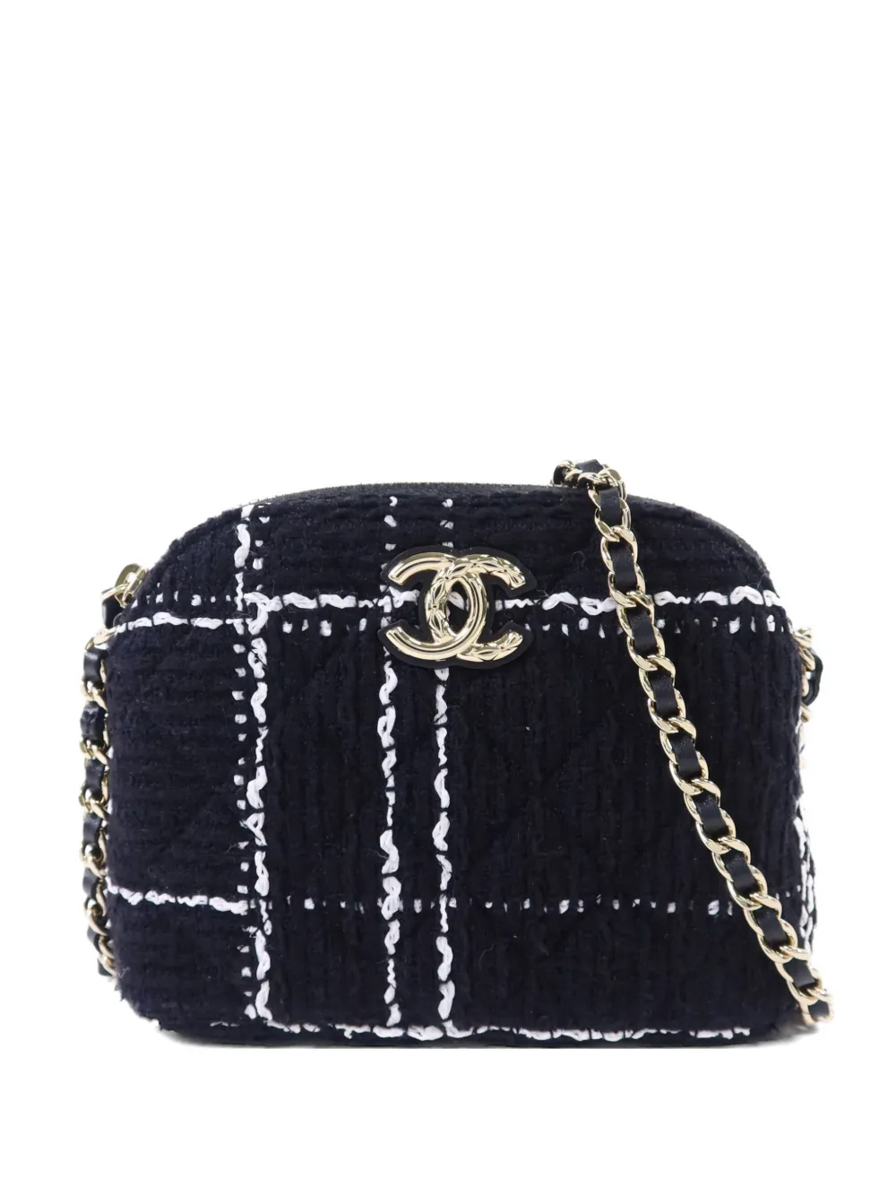 CHANEL Pre-Owned CC Mark tweed shoulder bag - Nero