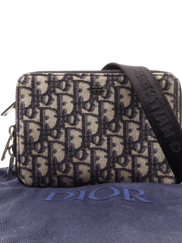 Christian Dior Pre-Owned オブリーク キャンバスショルダーバッグ
