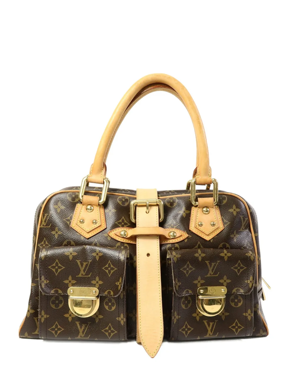 Louis Vuitton Pre-Owned GM Manhattan Monogram canvas tote bag - Marrone