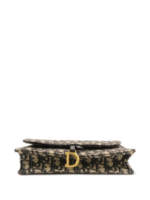 Christian Dior Pre-Owned Oblique Saddle Schultertasche