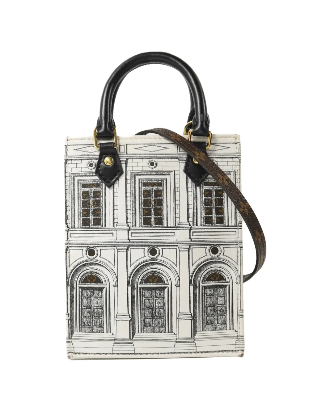 Louis Vuitton Pre-Owned x Fornasetti Architettura Petite Sac Plat tote bag - Weiß
