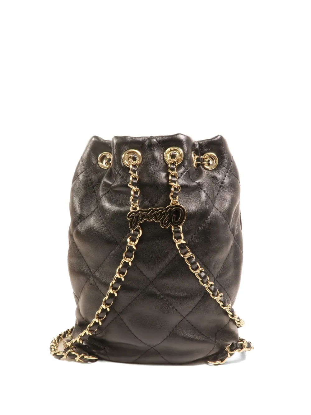 CHANEL Pre-Owned CC diamond-quilted backpack - Nero