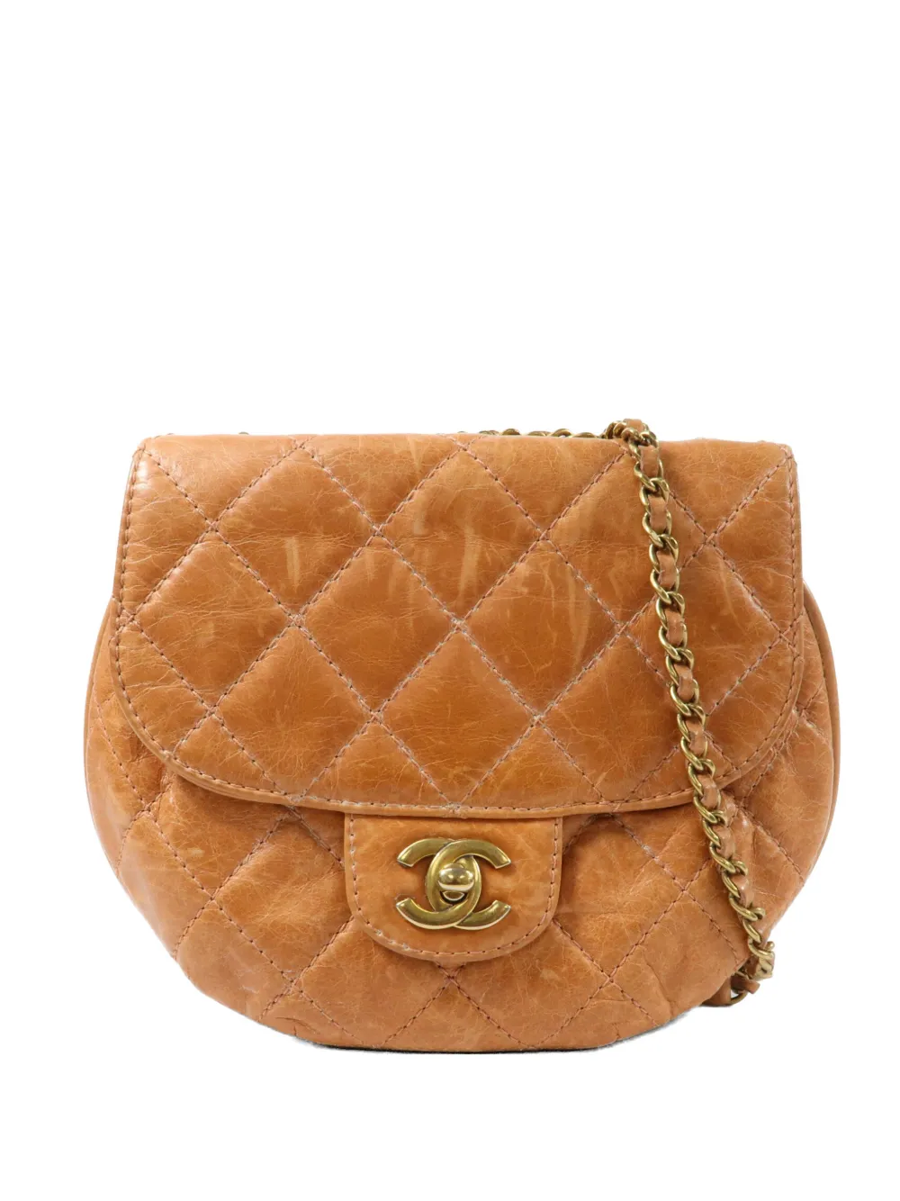 CHANEL Pre-Owned CC turn-lock shoulder bag - Marrone