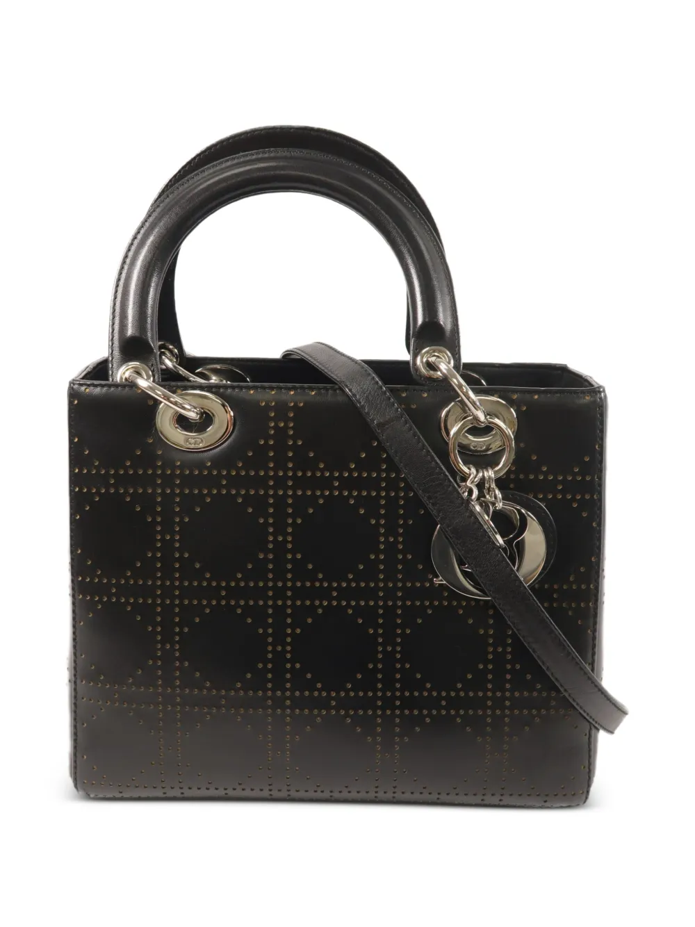 Christian Dior Pre-Owned Lady Dior leather tote bag - Black