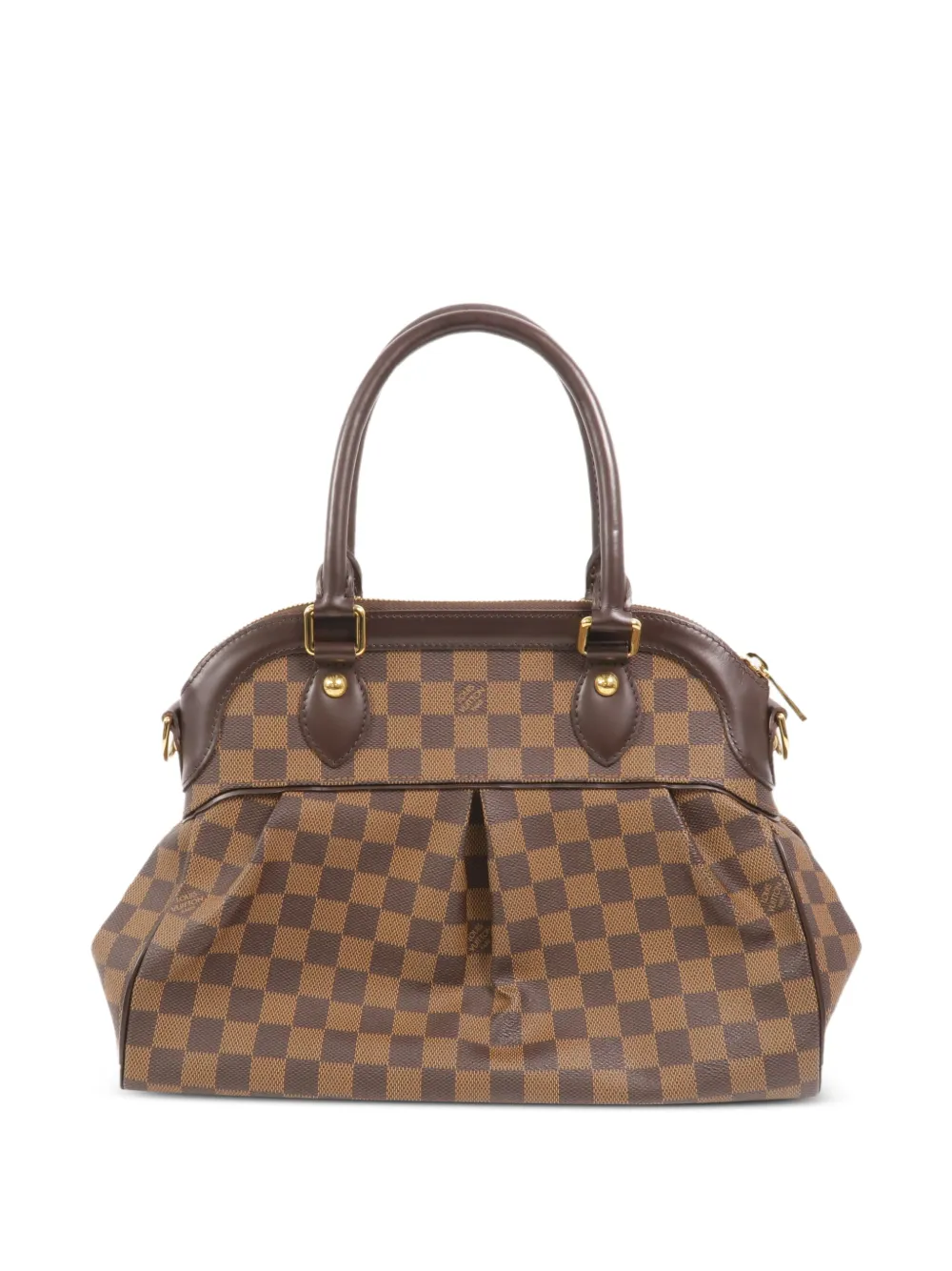 Louis Vuitton Pre-Owned Trevi Damier canvas schoudertas Bruin