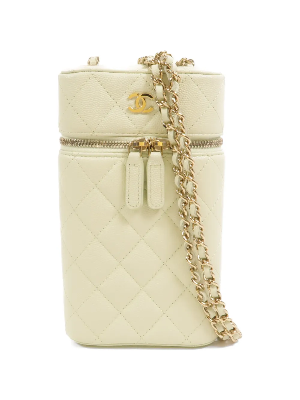 CHANEL Pre-Owned CC Vanity phone case shoulder bag - Verde