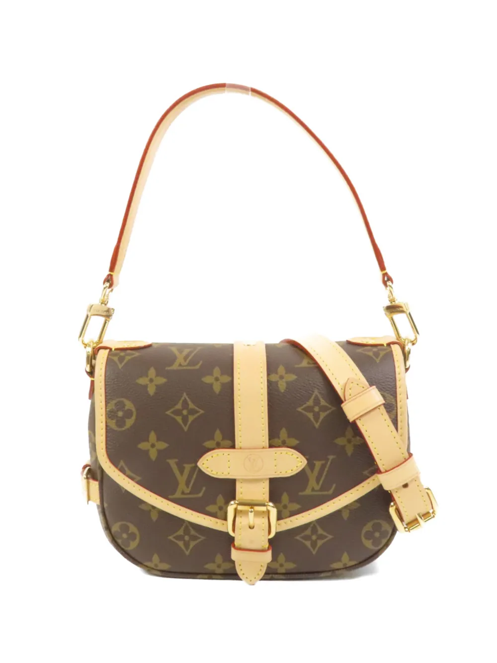 Louis Vuitton Pre-Owned BB Saumur Monogram canvas shoulder bag - Marrone