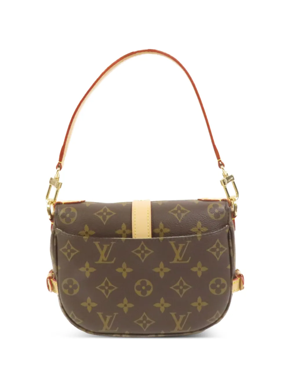 Louis Vuitton Pre-Owned BB Saumur Monogram canvas schoudertas Bruin