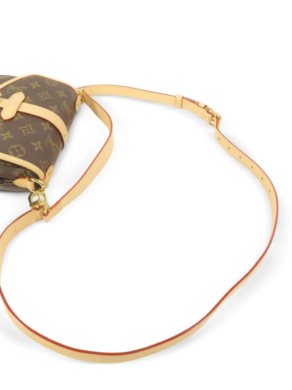 Louis Vuitton Pre-Owned BB Saumur Monogram canvas schoudertas Bruin