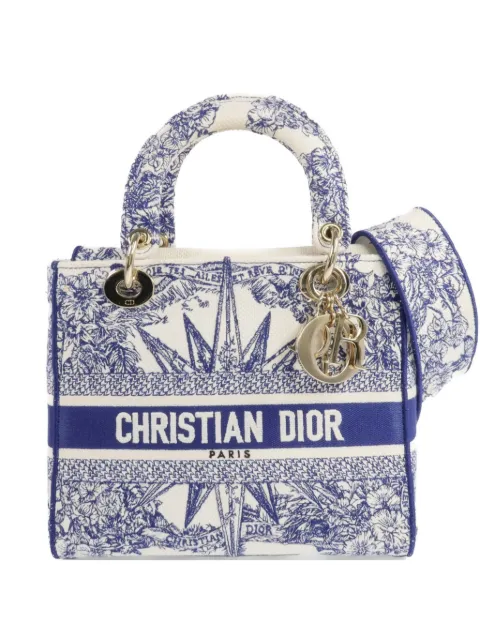 Christian Dior Pre-Owned Lady Dior floral-print tote bag