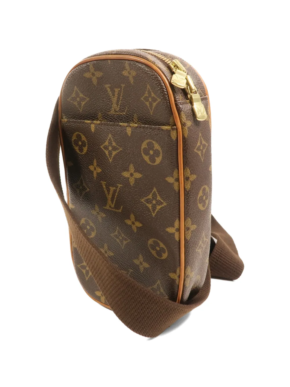 Louis Vuitton Pre-Owned Monogram Pochette Gange heuptas Bruin