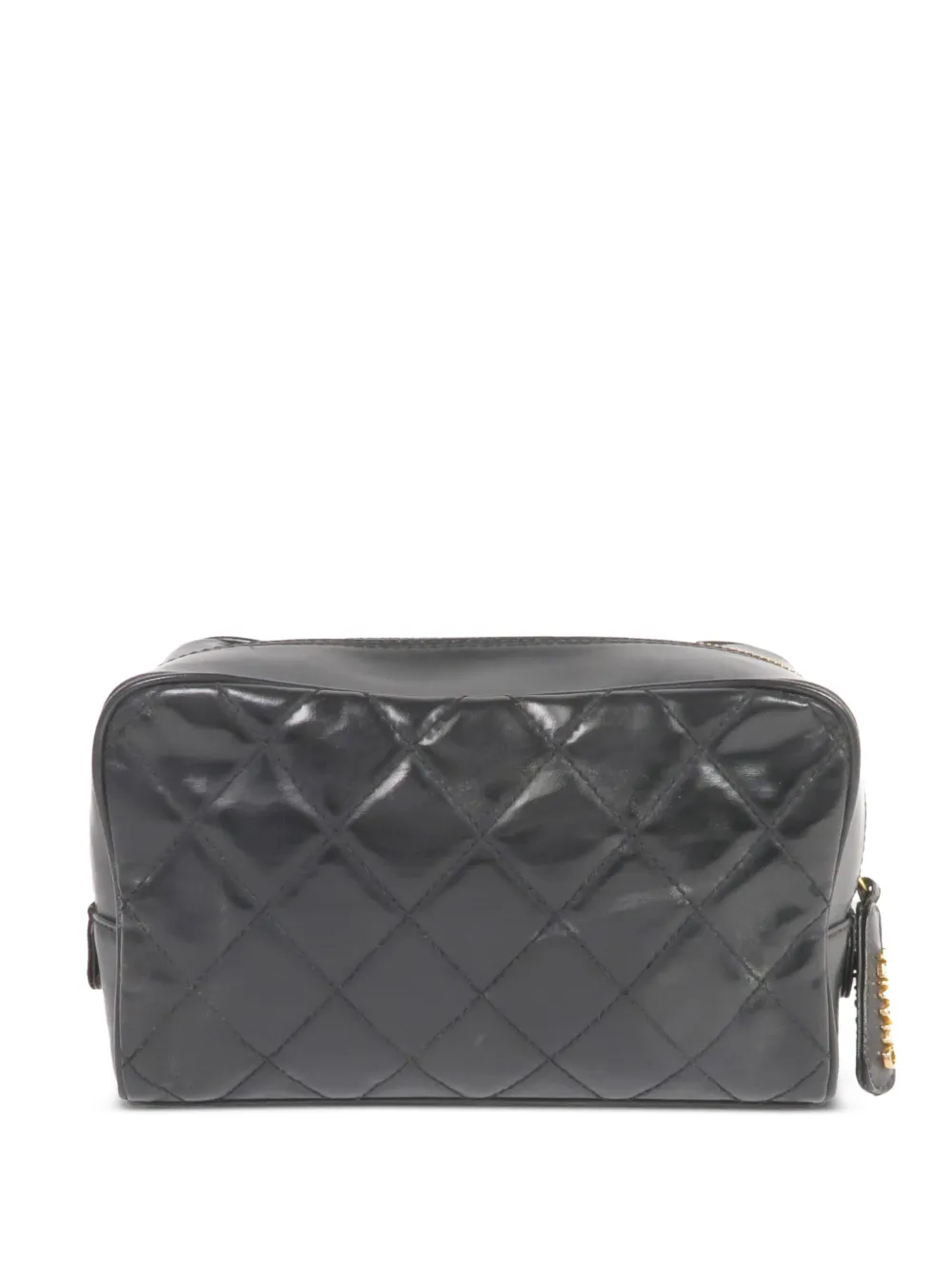CHANEL Pre-Owned quilted CC turn-lock make up bag - Schwarz