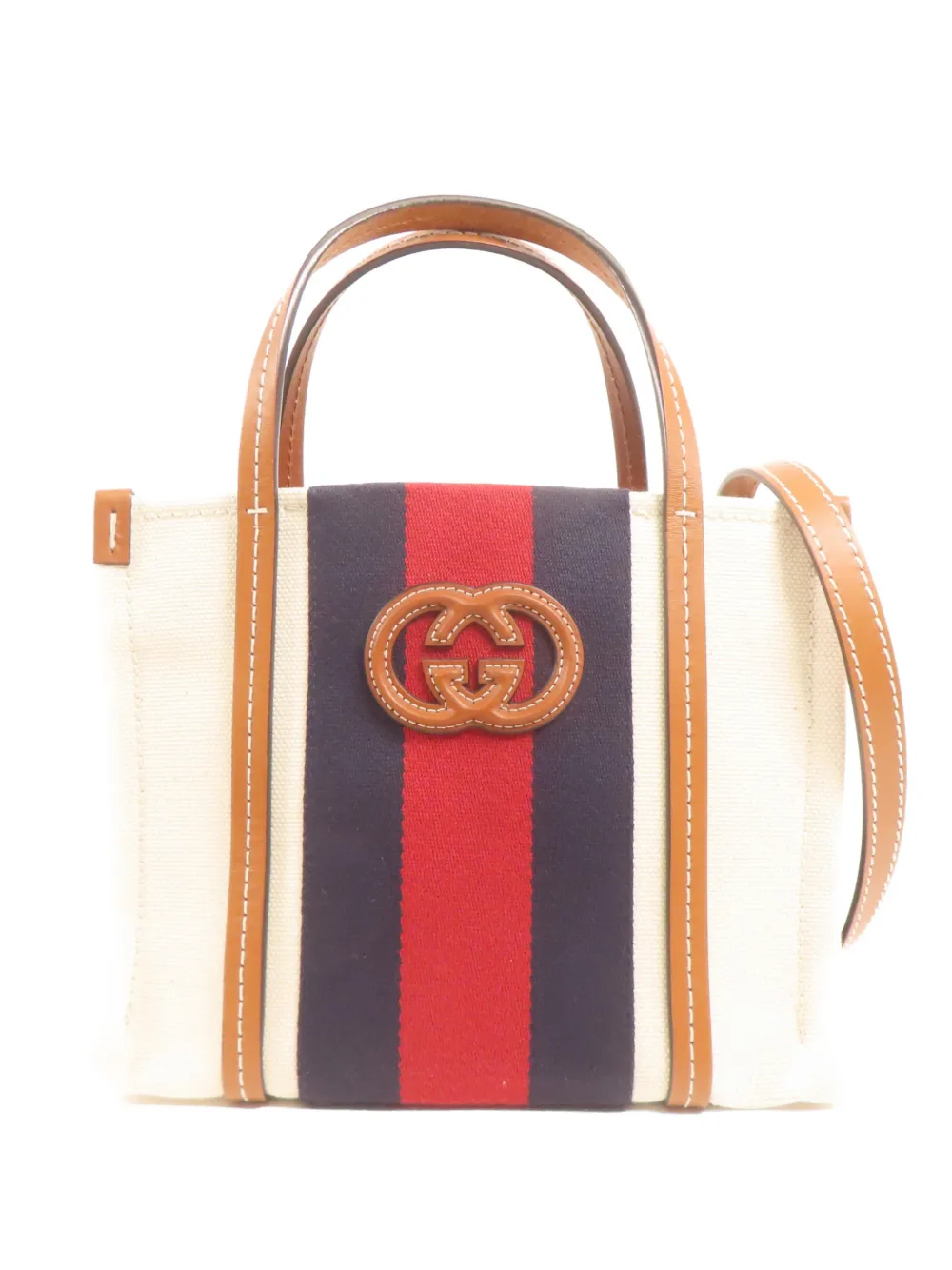 Gucci Pre-Owned mini Interlocking G tote bag - Neutrals