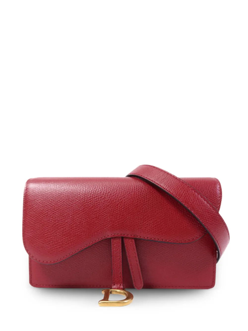 Christian Dior Pre-Owned Saddle leather belt bag - Red