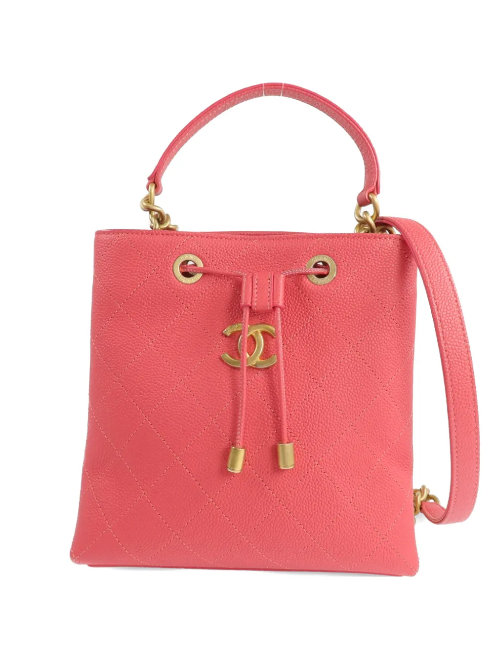 CHANEL Pre-Owned CC drawstring shoulder bag - Rosa