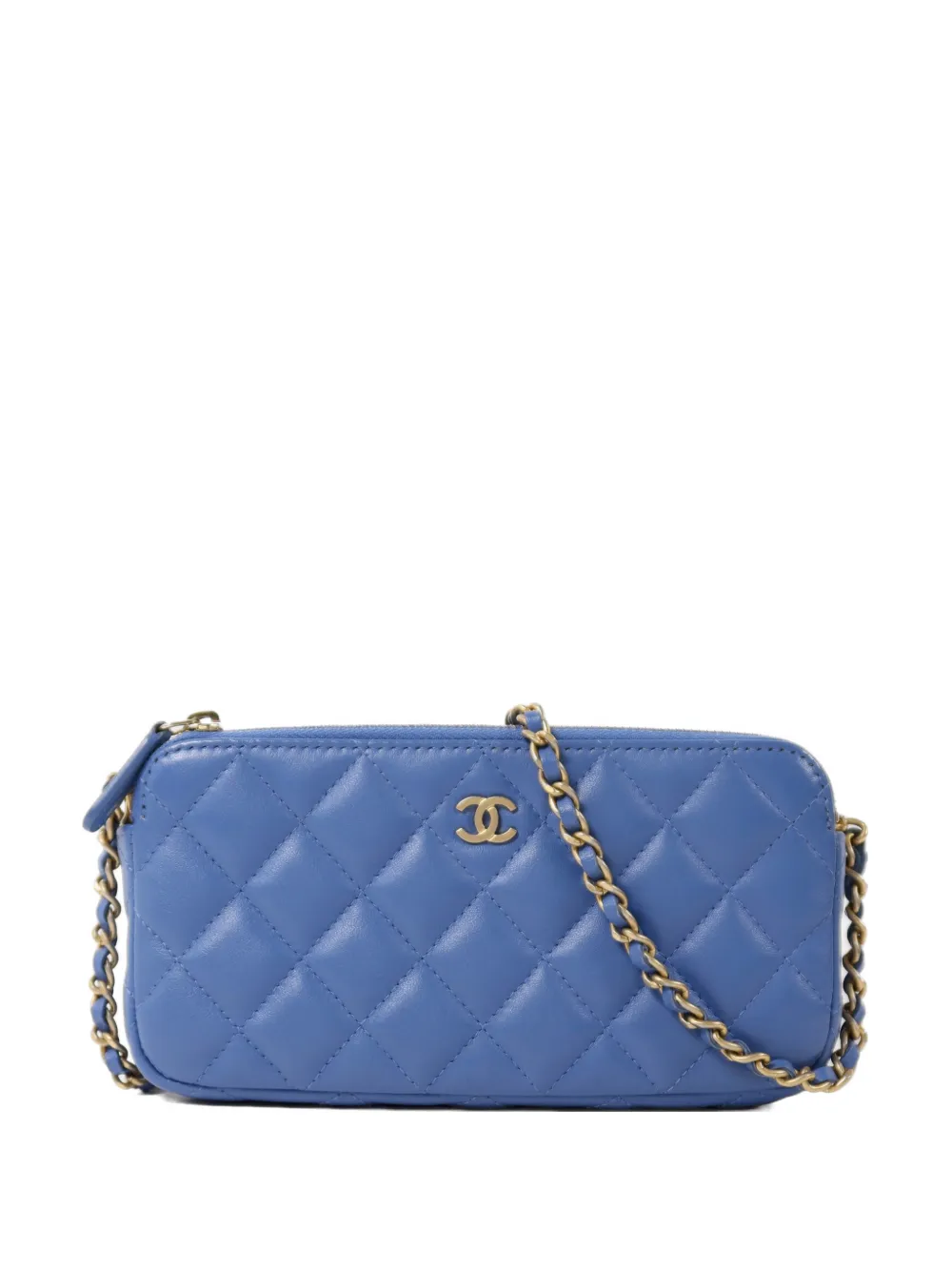 CHANEL Pre-Owned quilted CC shoulder bag - Blu