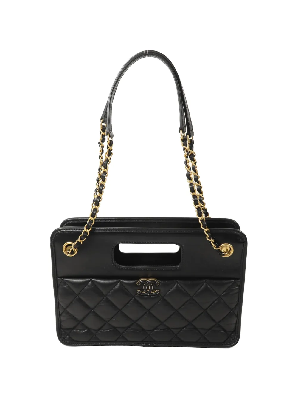 CHANEL Pre-Owned 23S Graphic Catch shoulder bag - Nero