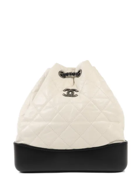 CHANEL Pre-Owned CC Gabrielle quilted calfskin backpack