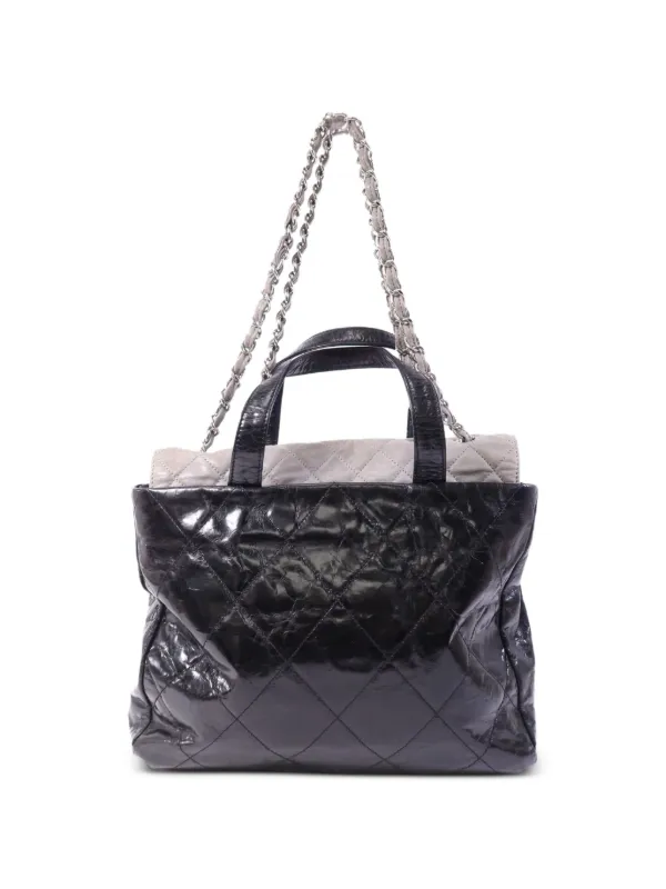 CHANEL Pre-Owned Portobello CC turn-lock Tote Bag | Black | FARFETCH