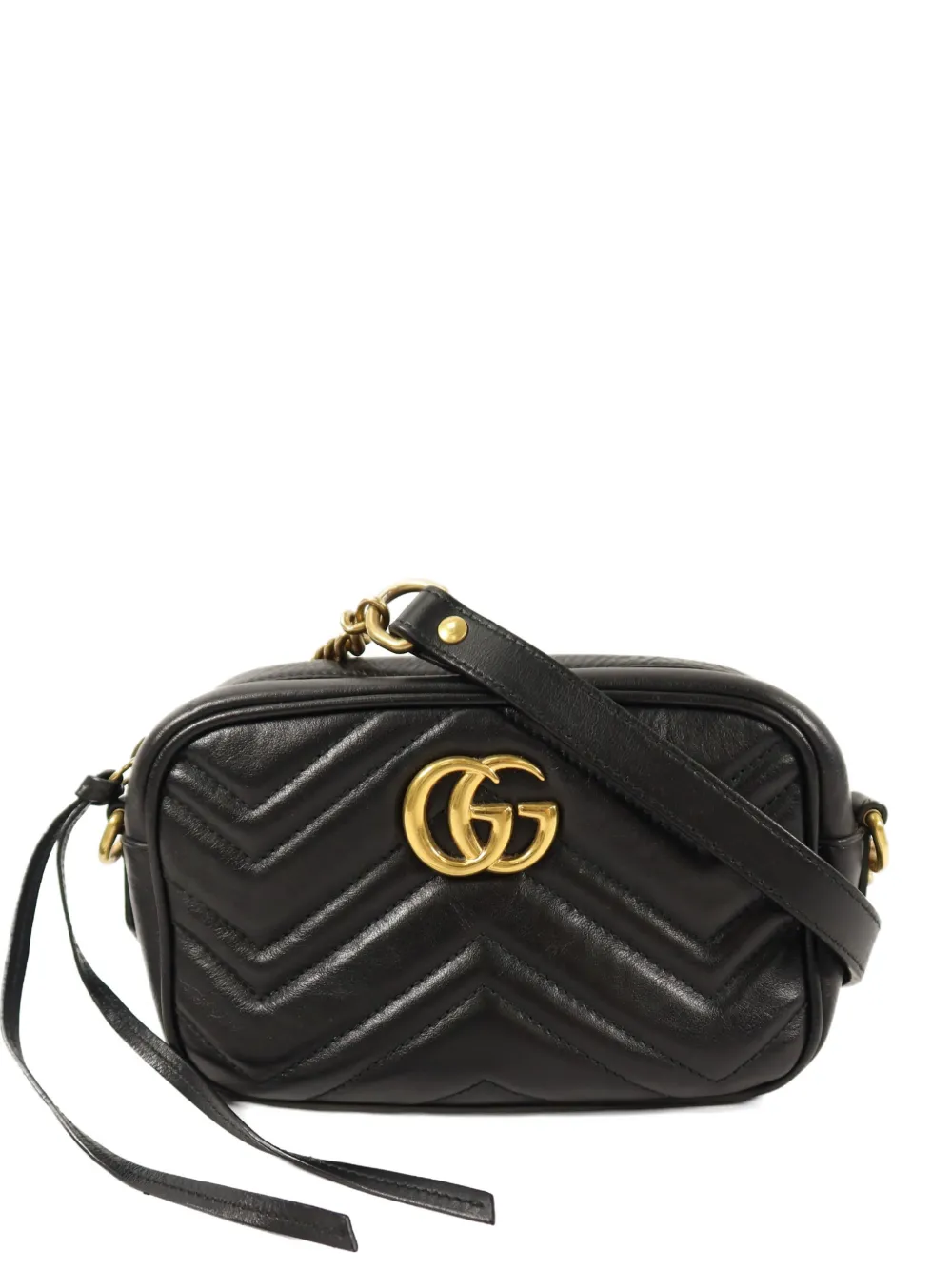 Gucci Pre-Owned GG Marmont matelassé shoulder bag - Nero
