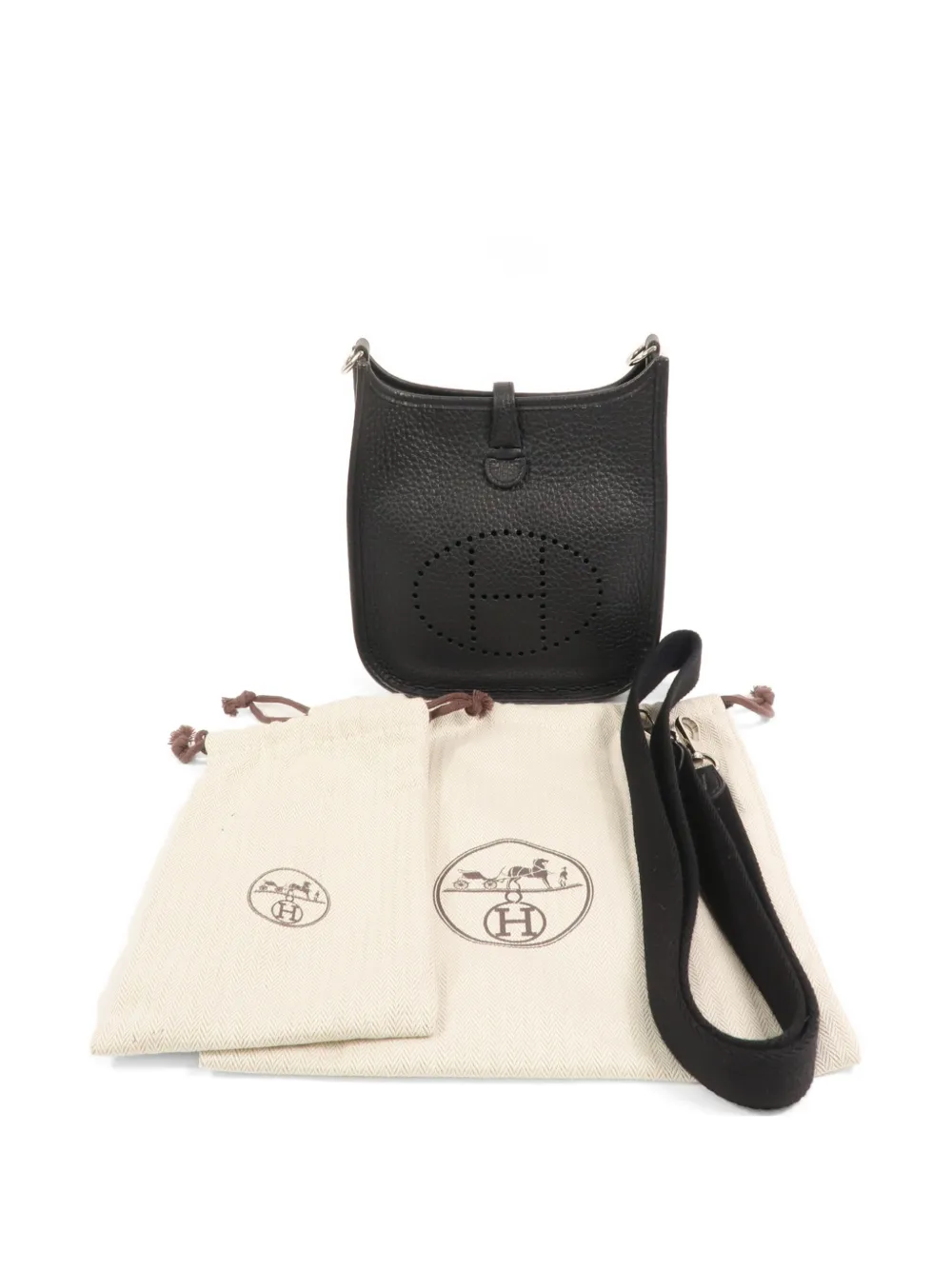 Hermès Pre-Owned TPM Evelyne leren schoudertas Zwart