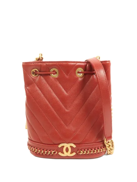 CHANEL Pre-Owned bolso bombonera CC en chevron