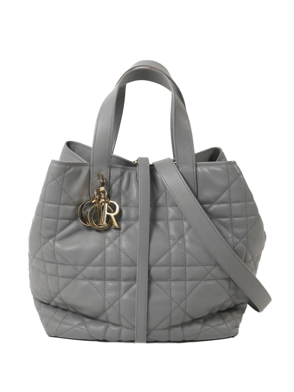 Christian Dior Pre-Owned Toujours Cannage shoulder bag - Grigio