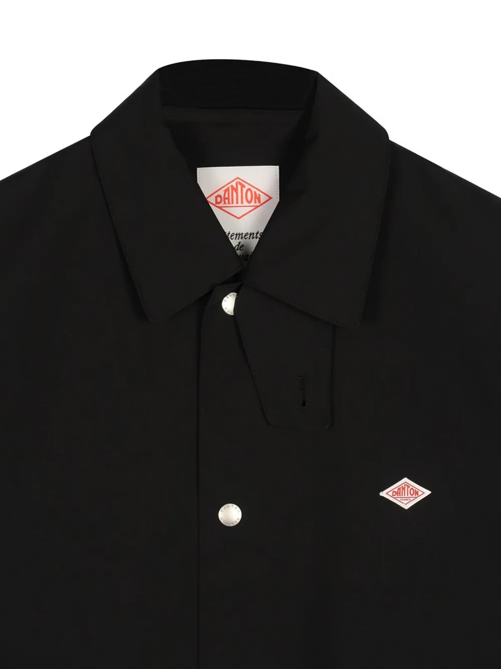 Danton Logo-patch Drawstring-hem Jacket - Noir 