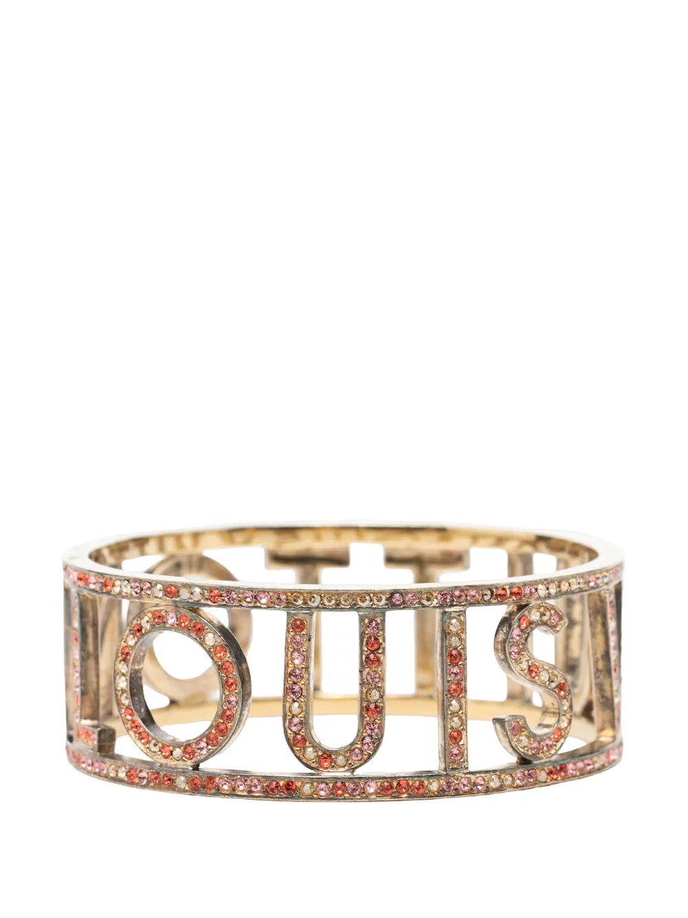 Louis Vuitton Pre-Owned 2005-2026 Gold Plated 1001 Nuits Swarovski Crystal Bangle costume bracelet - Oro